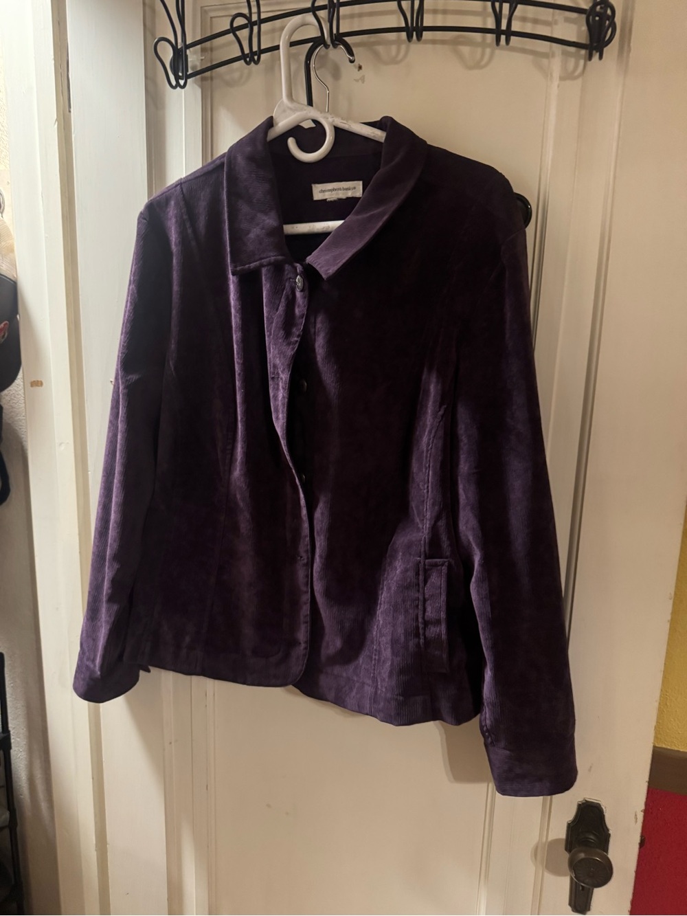 Christopher & Banks Deep Purple Corduroy  Blazer Jacket